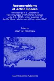 Front cover of Automorphisms of Affine Spaces by Arno van den Essen