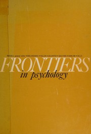 Front cover of Frontiers in psychology by Roger W. Russell