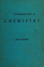 Front cover of Fundamentals of chemistry by Lotta Jean Bogert