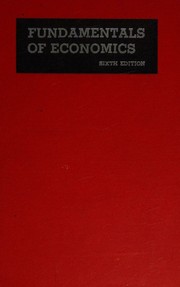 Front cover of Fundamentals of economics by Paul F. Gemmill