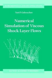 Cover of Numerical simulation of viscous shock layer flows by Yuri P. Golovachov