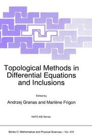 Cover of Topological methods in differential equations and inclusions by Andrzej Granas
