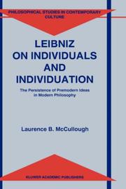 Front cover of Leibniz on individuals and individuation by Laurence B. McCullough