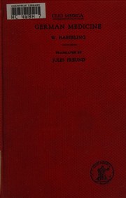 Front cover of German medicine by W. Haberling
