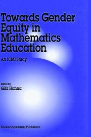 Front cover of Towards Gender Equity in Mathematics Education by G. Hanna