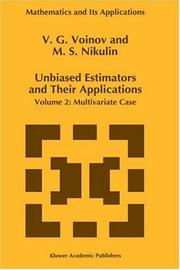 Front cover of Unbiased estimators and their applications by V. G. Voinov