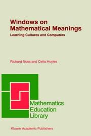 Cover of Windows on mathematical meanings by Richard Noss