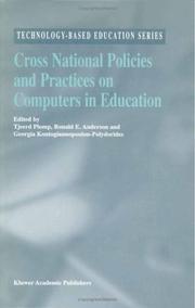 Front cover of Cross national policies and practices on computers in education by Tjeerd Plomp