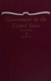 Front cover of Government in the United States by Oka Stanton Flick