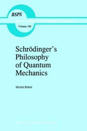 Front cover of Schrödinger's philosophy of quantum mechanics by Michel Bitbol