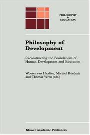 Cover of Philosophy of development by Michiel Korthals