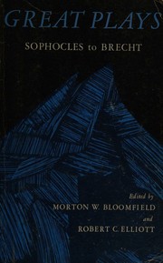 Cover of Great plays by Morton W. Bloomfield