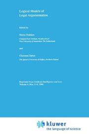 Front cover of Logical Models of Legal Argumentation by Unknown