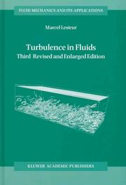 Front cover of Turbulence in fluids by Marcel Lesieur