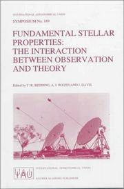 Front cover of Fundamental stellar properties by International Astronomical Union. Symposium