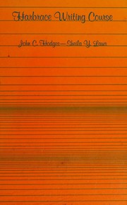 Front cover of Harbrace writing course by John Cunyus Hodges