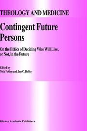 Cover of Contingent future persons by N. Fotion