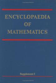 Front cover of Encyclopaedia of Mathematics, Supplement I (Encyclopaedia of Mathematics) by Michiel Hazewinkel