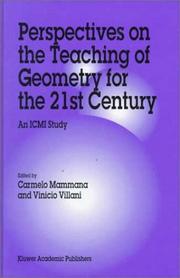 Front cover of Perspectives on the teaching of geometry for the 21st century by Vinicio Villani
