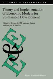 Cover of Theory and implementation of economic models for sustainable development by Jeroen C. J. M. van den Bergh