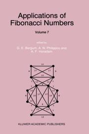 Front cover of Applications of Fibonacci numbers by International Conference on Fibonacci Numbers and Their Applications (7th 1996 Technische Universität Graz)