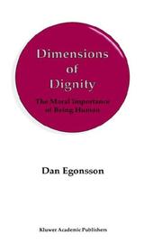 Cover of Dimensions of dignity by Dan Egonsson