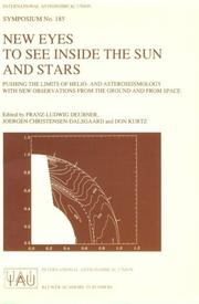 Front cover of New Eyes to See Inside the Sun and Stars - Pushing the Limits of Helio and Asteroseismology with New Observations from the Ground and from Space (International Astronomical Union Symposia) by Jorgen Christensen-Dalsgaard