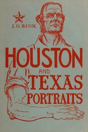 Front cover of Houston and Texas portraits by J. G. Banik