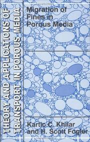Front cover of Migrations of fines in porous media by Kartic C. Khilar