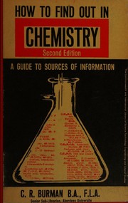 Front cover of How to find out in chemistry by Charles Raymond Burman
