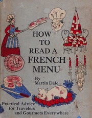Front cover of How to read a French menu by Martin Dale