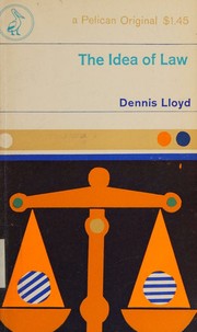 Front cover of The idea of law by Dennis Lloyd