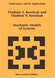 Front cover of Stochastic models of systems by V. S. Koroli͡uk