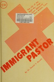 Cover of Immigrant pastor by Daniel S. Buczek