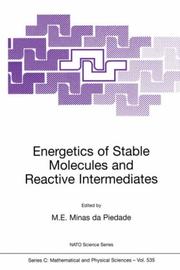 Front cover of Energetics of Stable Molecules and Reactive Intermediates by M.E. Minas da Piedade