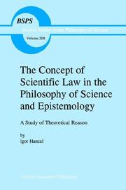 Cover of The Concept of Scientific Law in the Philosophy of Science and Epistemology by Igor Hanzel