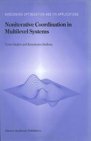 Front cover of Noniterative coordination in multilevel systems by Todor Stoilov