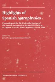 Cover of Highlights of Spanish astrophysics by Sociedad Española de Astronomía. Reunión Científica