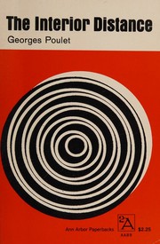 Cover of The interior distance by Georges Poulet