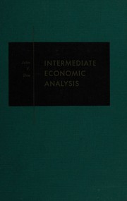 Cover of Intermediate economic analysis by John Fitzgerald Due