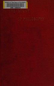 Front cover of Introduction to the Study of Philosophy by William Torrey Harris
