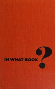 Cover of In what book by Ruth Hetzel Harshaw