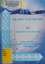 Front cover of The Islamic way of life by Syed Abul ʻAla Maudoodi