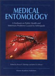 Front cover of Medical Entomology - A Textbook on Public Health and Veterinary Problems Caused by Arthropods by Unknown