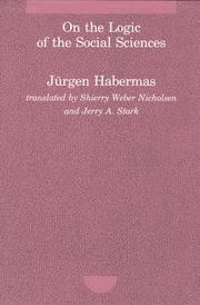 Front cover of Zur Logik der Sozialwissenschaften by Jürgen Habermas