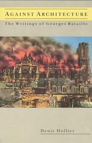 Cover of Against Architecture by Denis Hollier