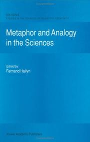 Front cover of Metaphor and Analogy in the Sciences (Origins: Studies in the Sources of Scientific Creativity) by F. Hallyn