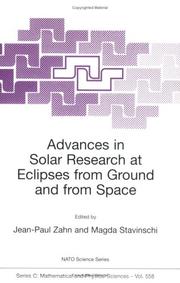 Front cover of Advances in Solar Research at Eclipses from Ground and from Space by Jean-Paul Zahn