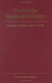 Front cover of The concise handbook of algebra by Günter Pilz