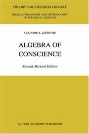 Cover of Algebra of conscience by Vladimir A. Lefebvre